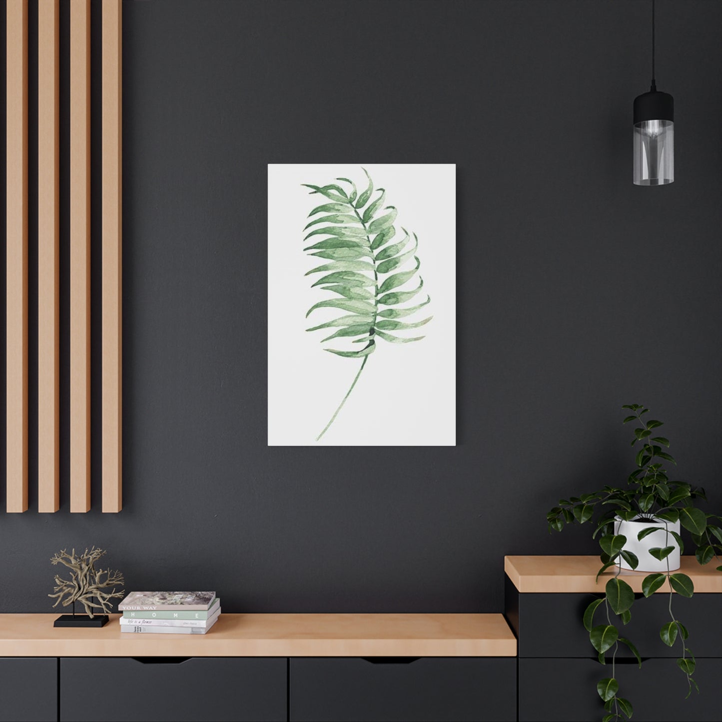 Green Leaf Entryway Wall Art & Canvas Prints