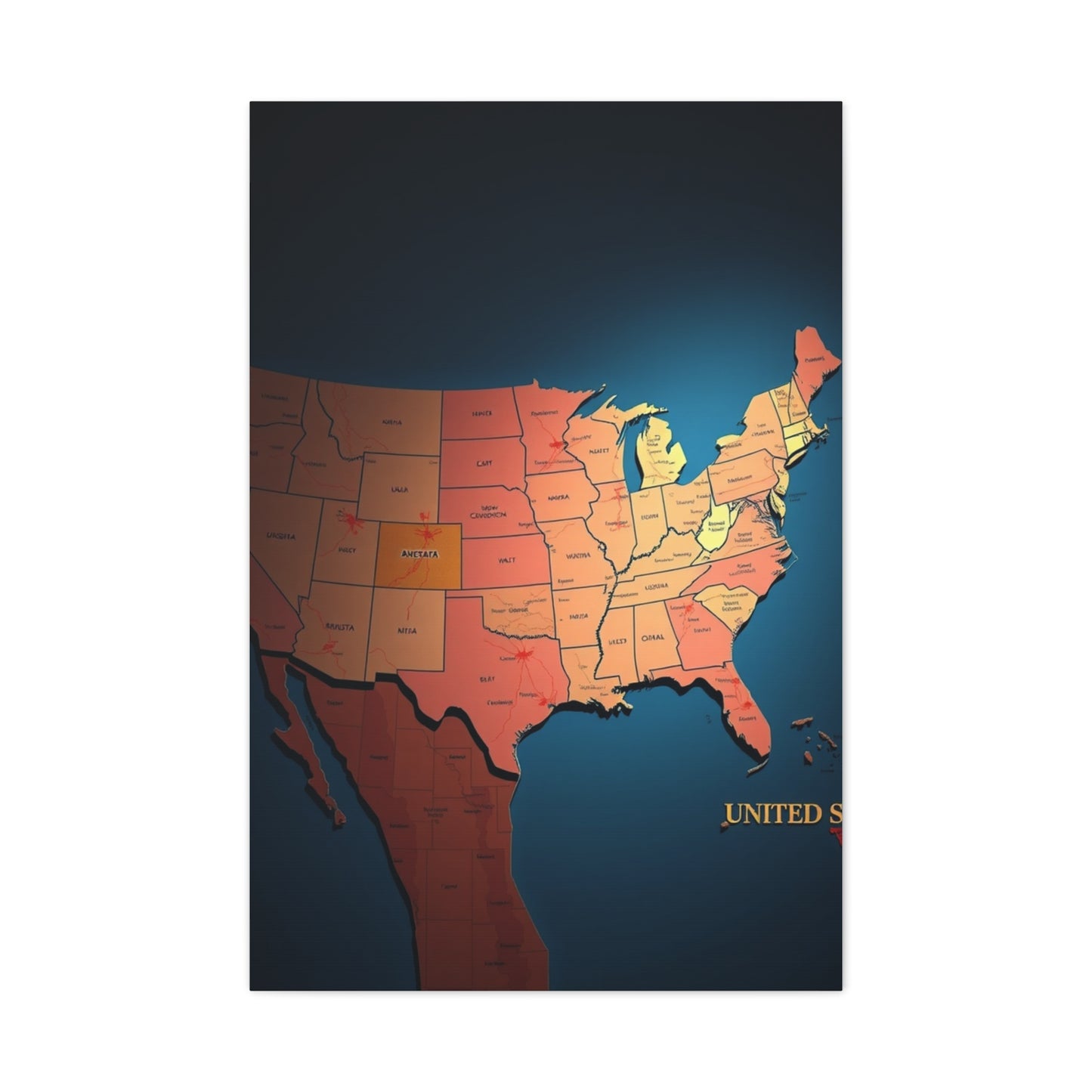 Patriotic Panorama Art Wall Art & Canvas Print