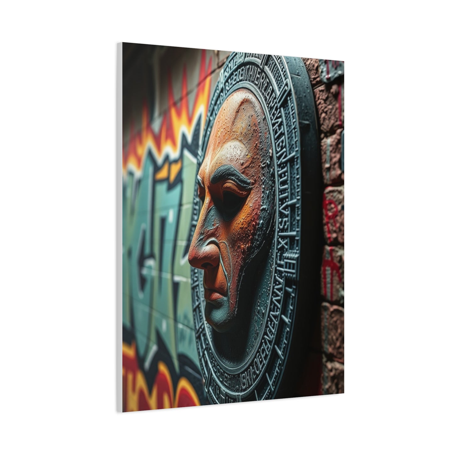 Polished Graffiti Illumination Wall Art & Canvas Print
