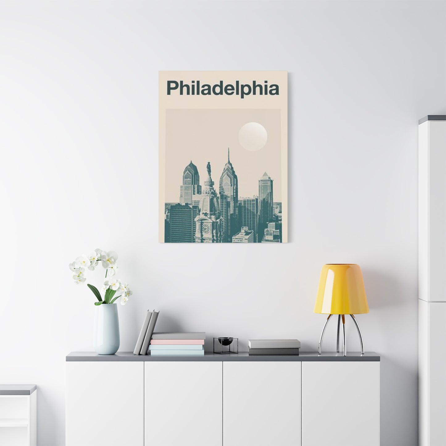 Philadelphia Pennsylvania Skyline Wall Art & Canvas Prints