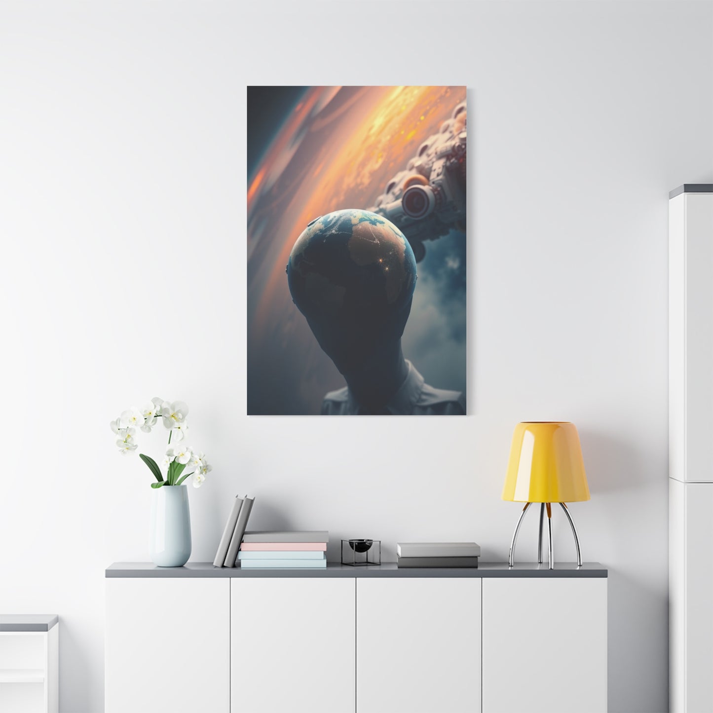 Lunar Radiance Portrait Wall Art & Canvas Print