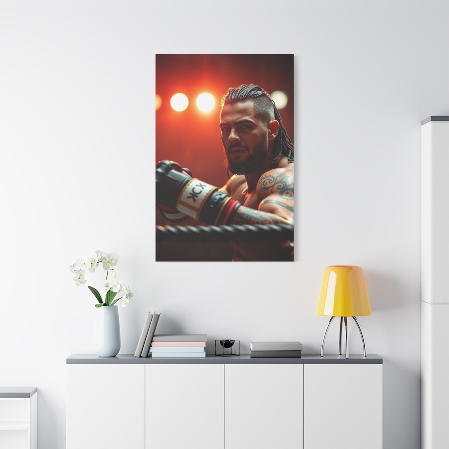 Vision Wrestling Art Art Wall Art & Canvas Print