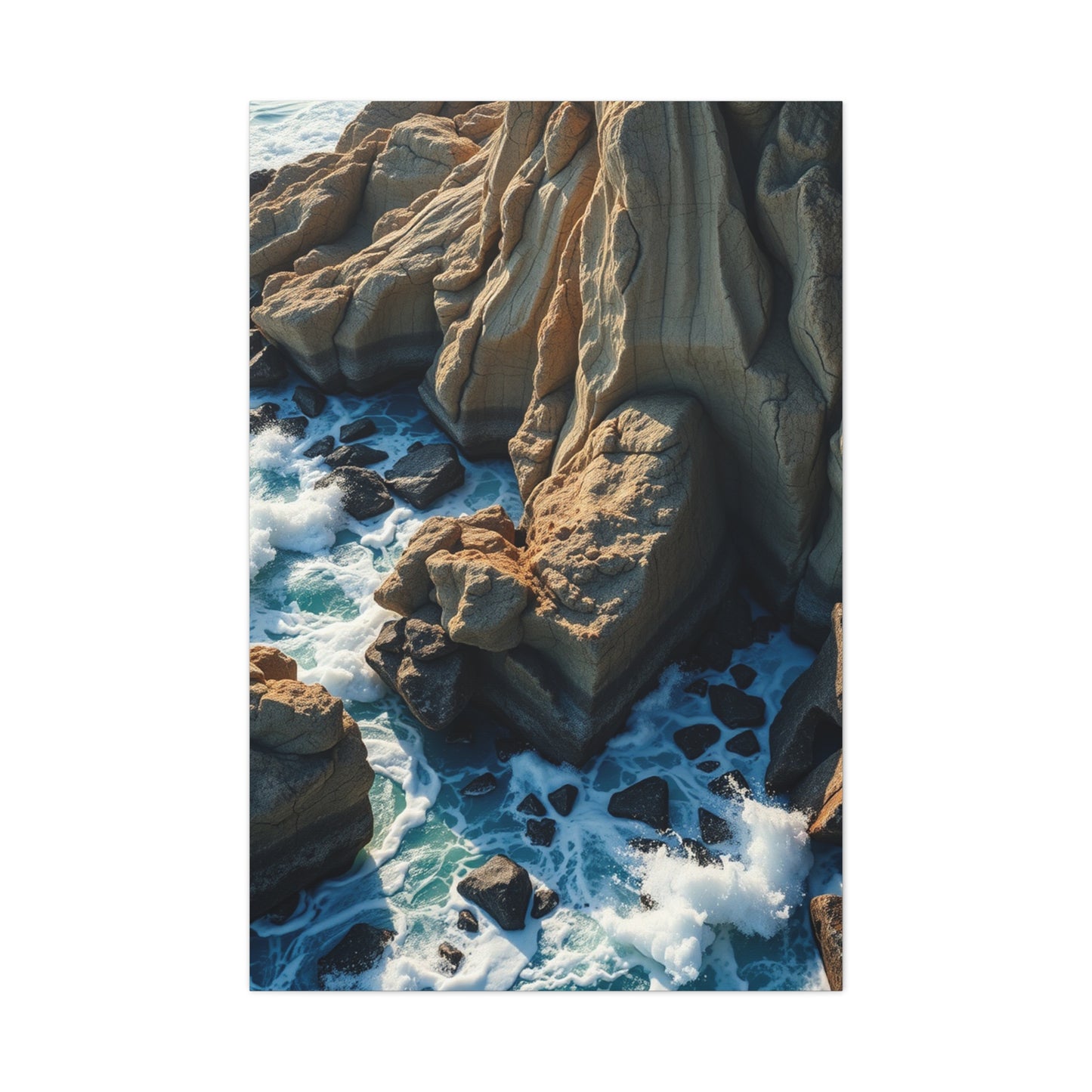 Shoreline Symphony Painting Wall Art & Canvas Print