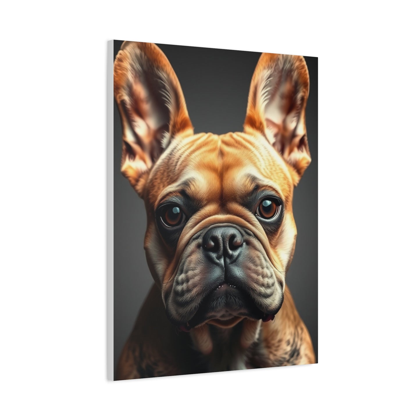 Parisian Canine Elegance Canvas
