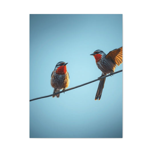 Elite Birds On a Wire Art Vision Wall Art & Canvas Print