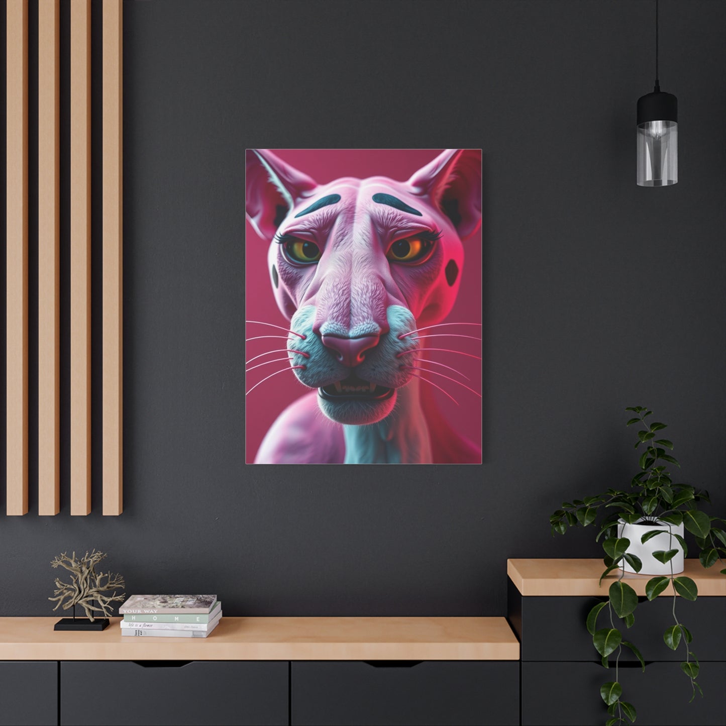Roseate Panther Opus Wall Art & Canvas Print