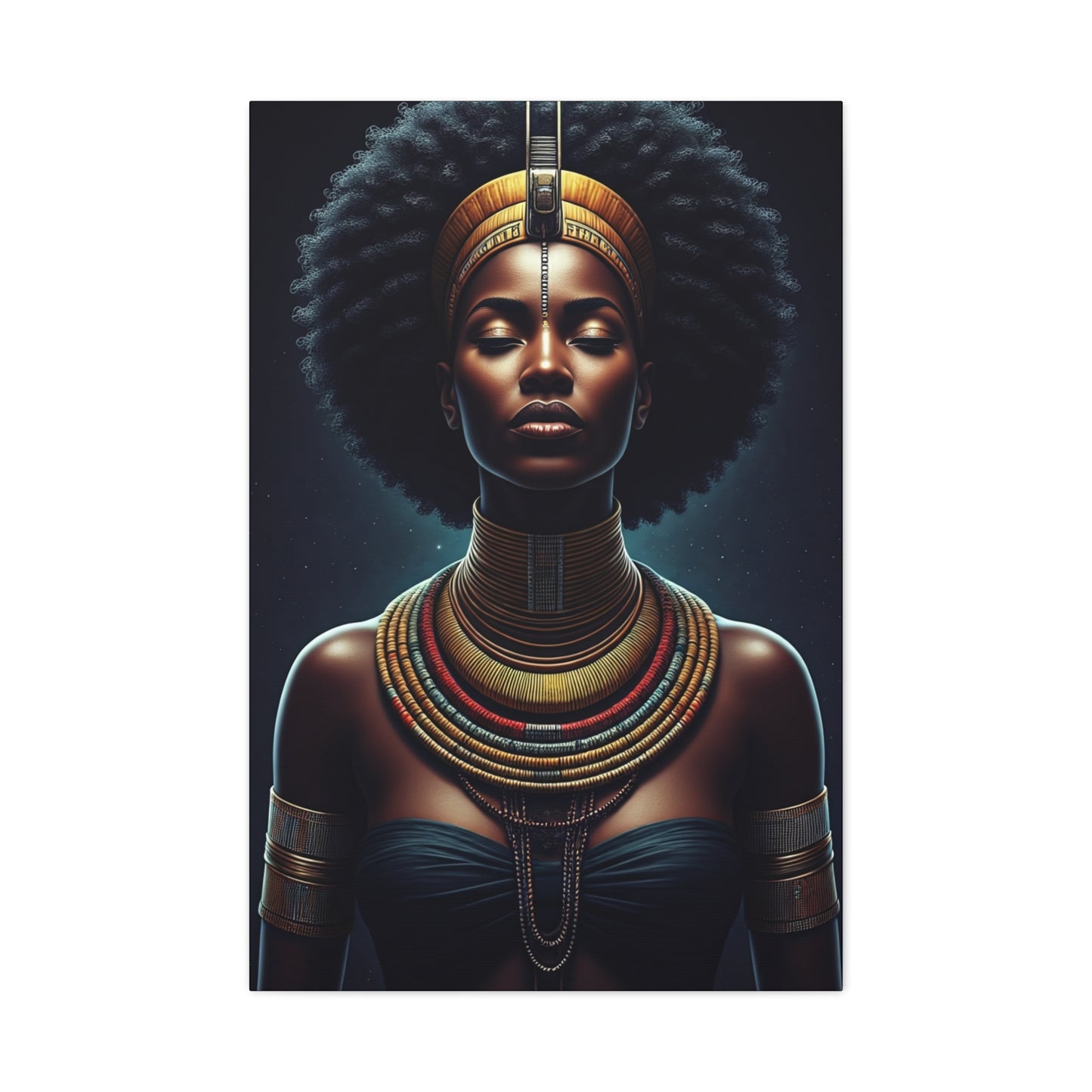 Regal African Queen Serenity Wall Art & Canvas Prints