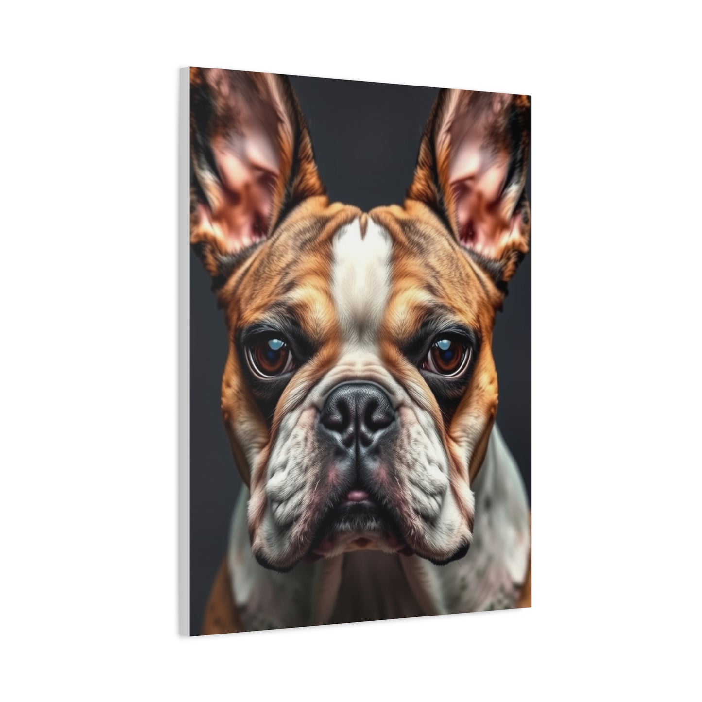 Sophisticated Bulldog Muse Canvas