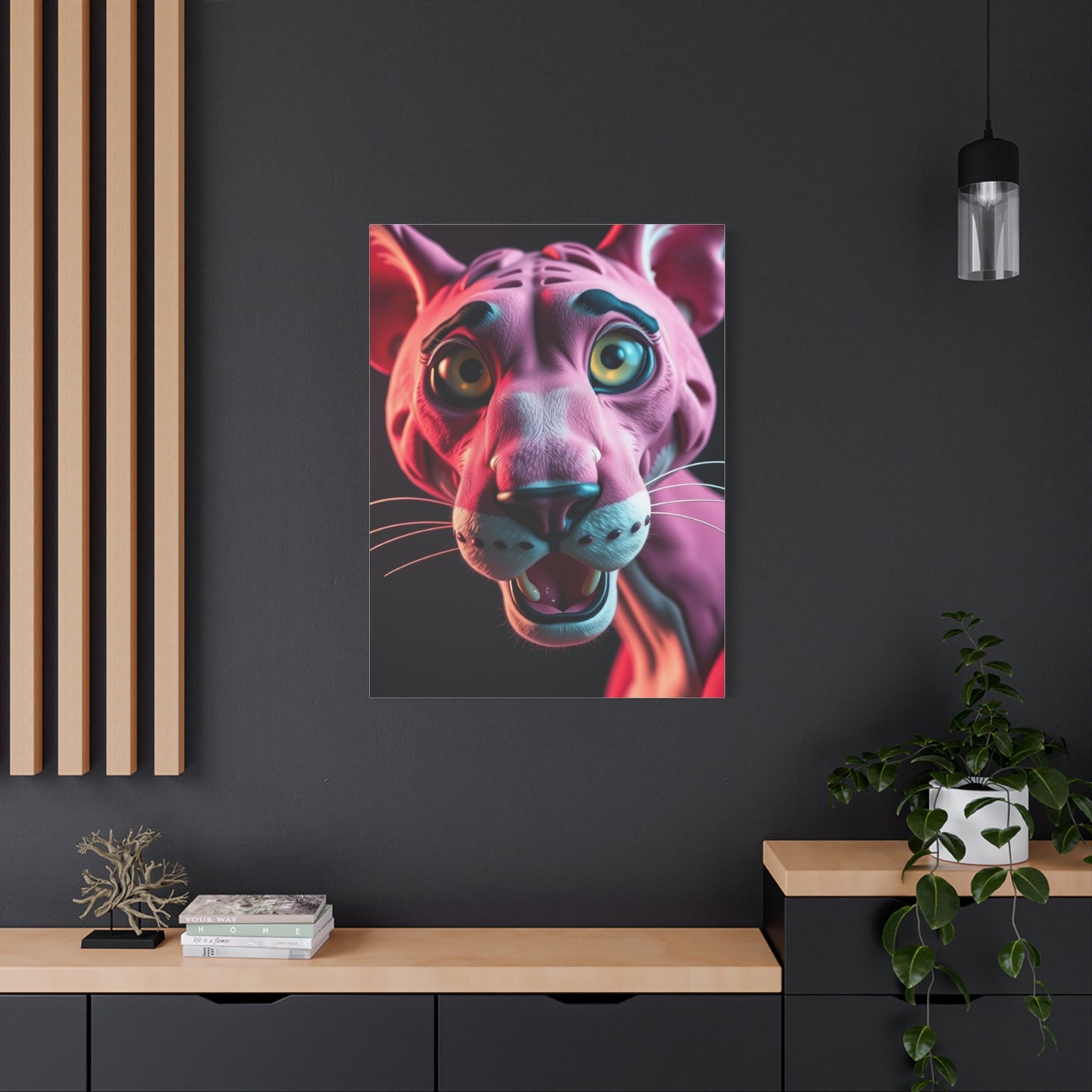 Panther Roseate Essence Wall Art & Canvas Print
