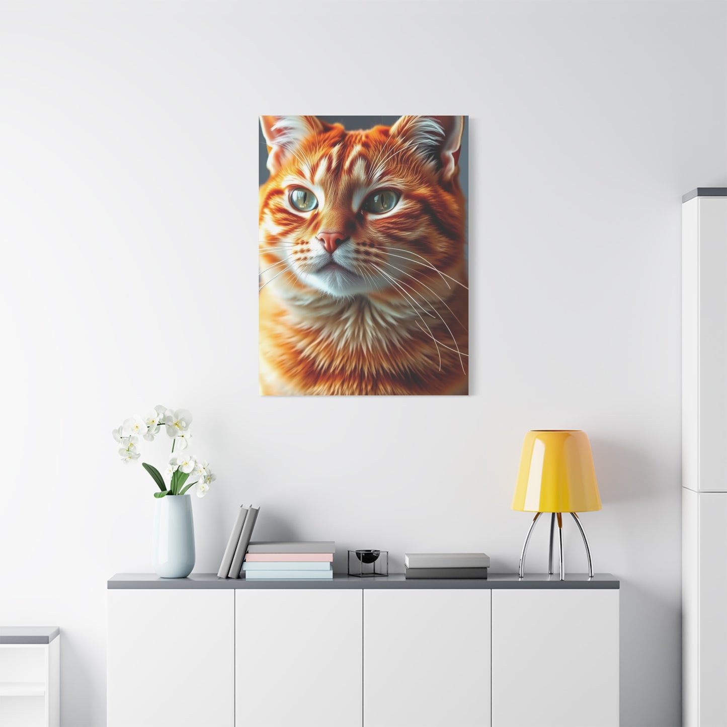 Elite Orange Cat Art Vision Wall Art & Canvas Print