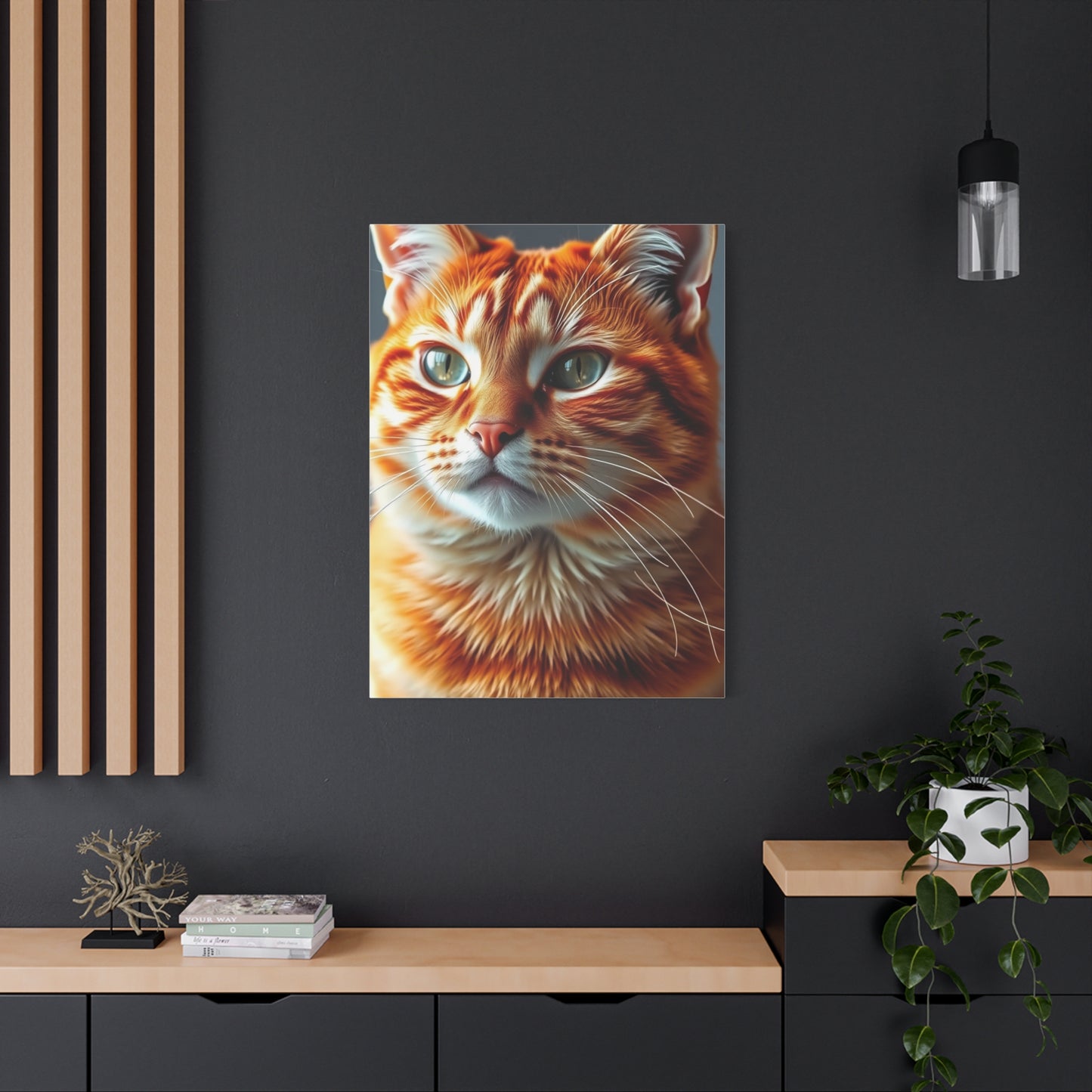 Elite Orange Cat Art Vision Wall Art & Canvas Print