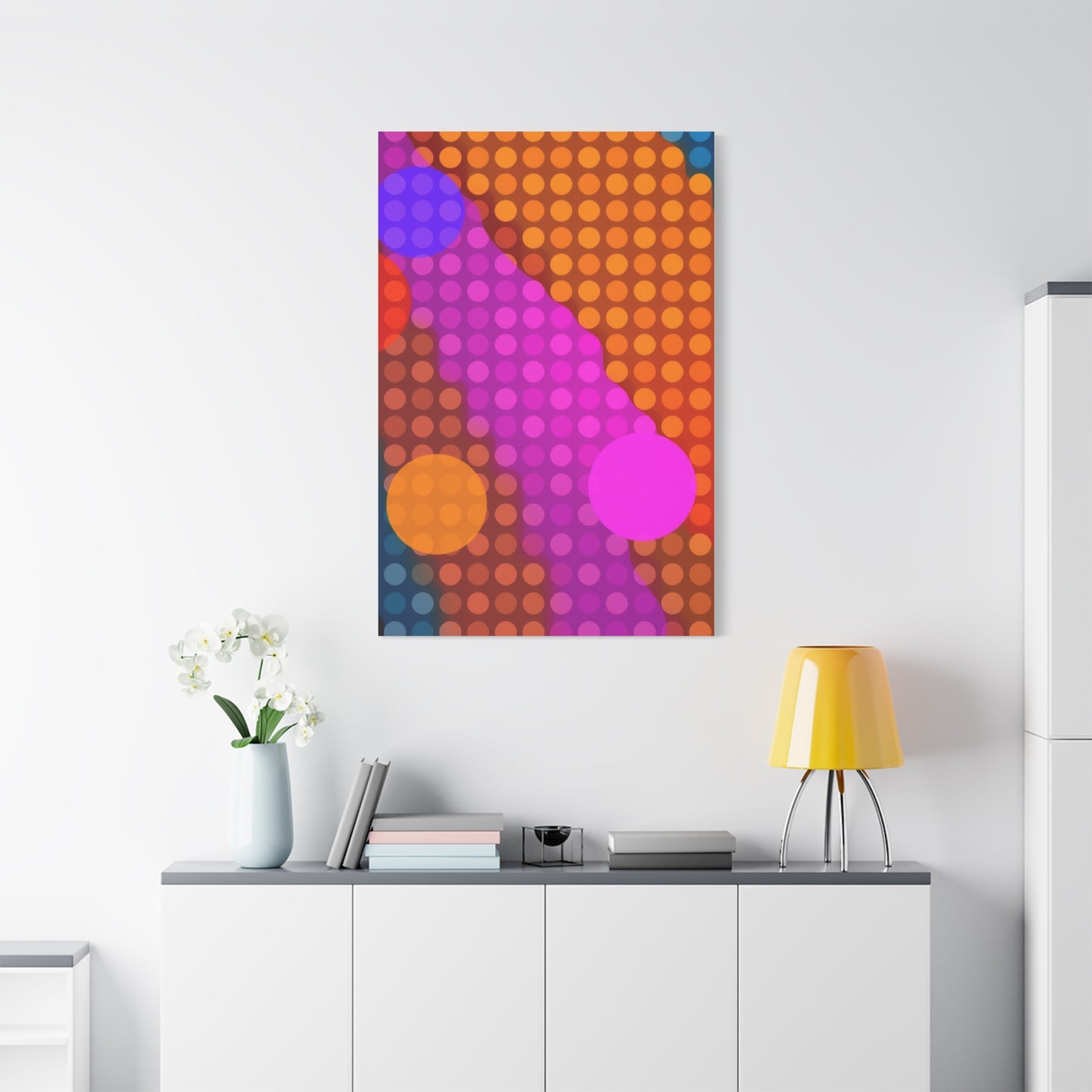 Vision Polka Dot Pattern Art Art Wall Art & Canvas Print