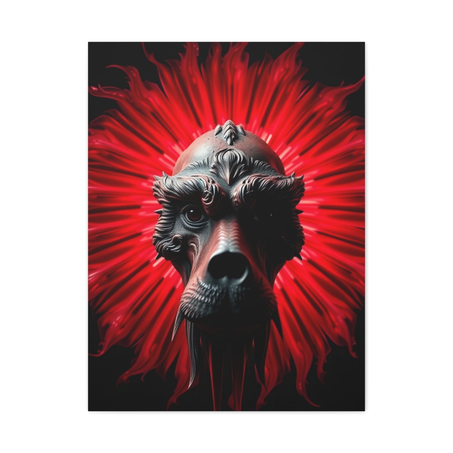 Black, White & Red Art Refined Canvas Wall Art & Canvas Print