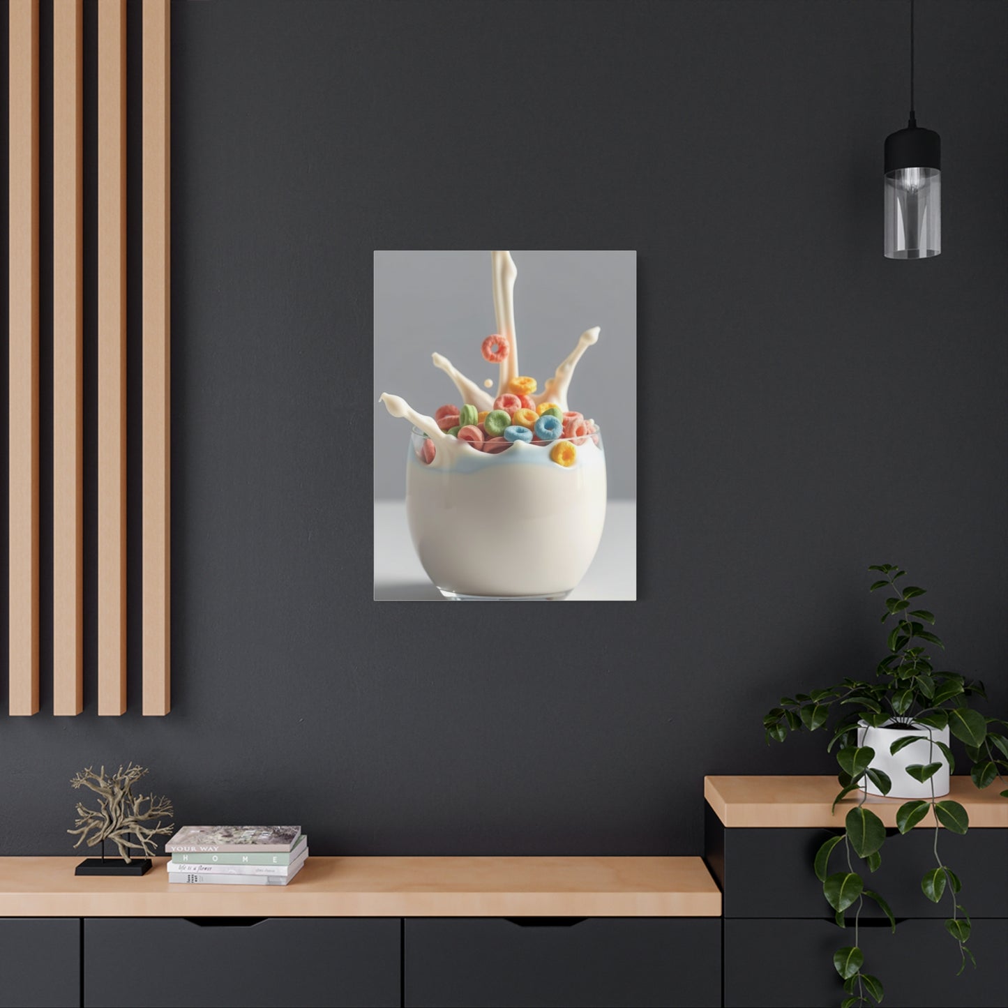 Luminous Milk Whirl Painting Wall Art & Canvas Print