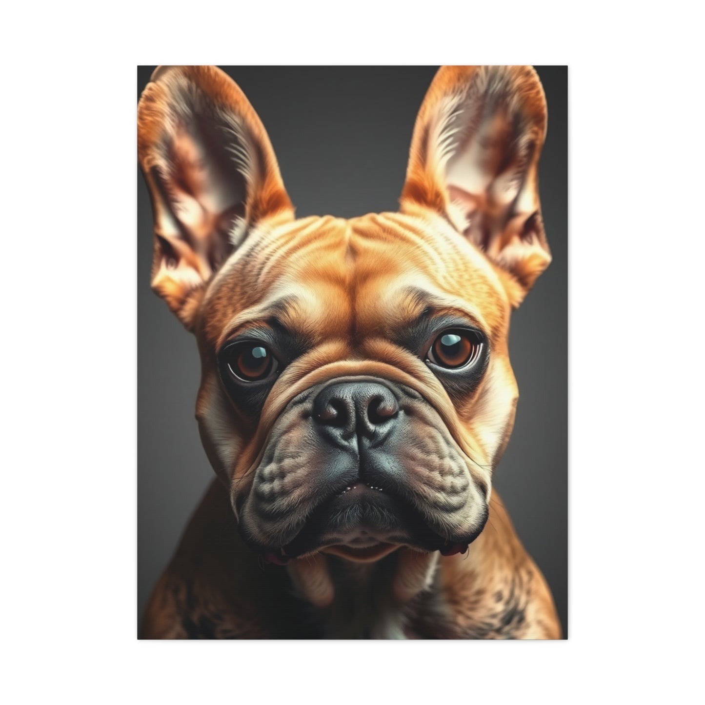 Parisian Canine Elegance Canvas