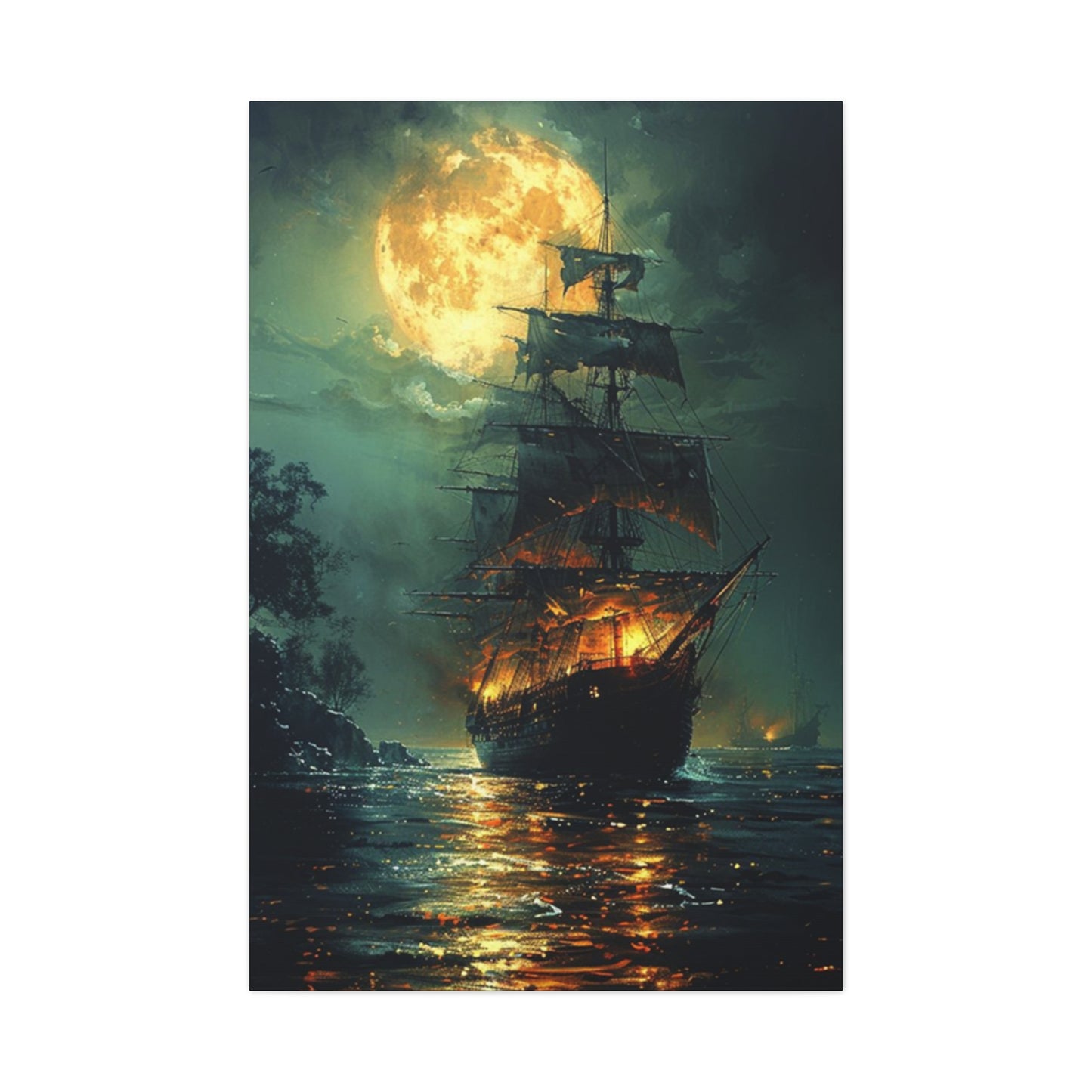 Large Ship Sailing Painting Wall Art & Canvas Prints