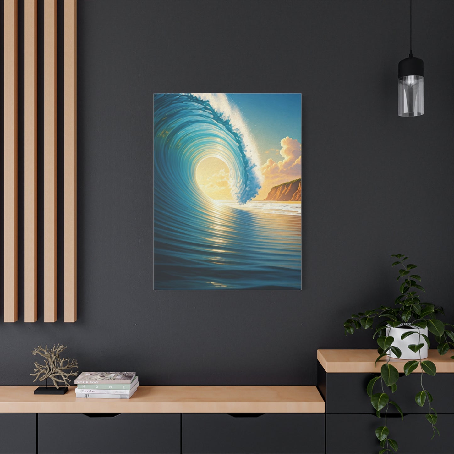 Sunset Tide Glow Coastal Wall Art & Canvas Prints