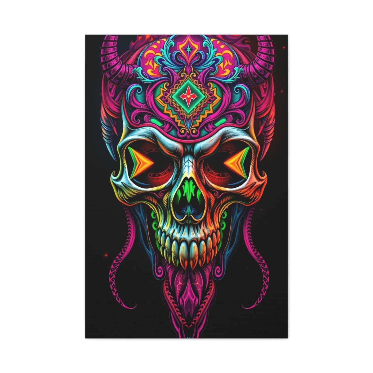 Chimeric Skull Euphoria Wall Art & Canvas Print