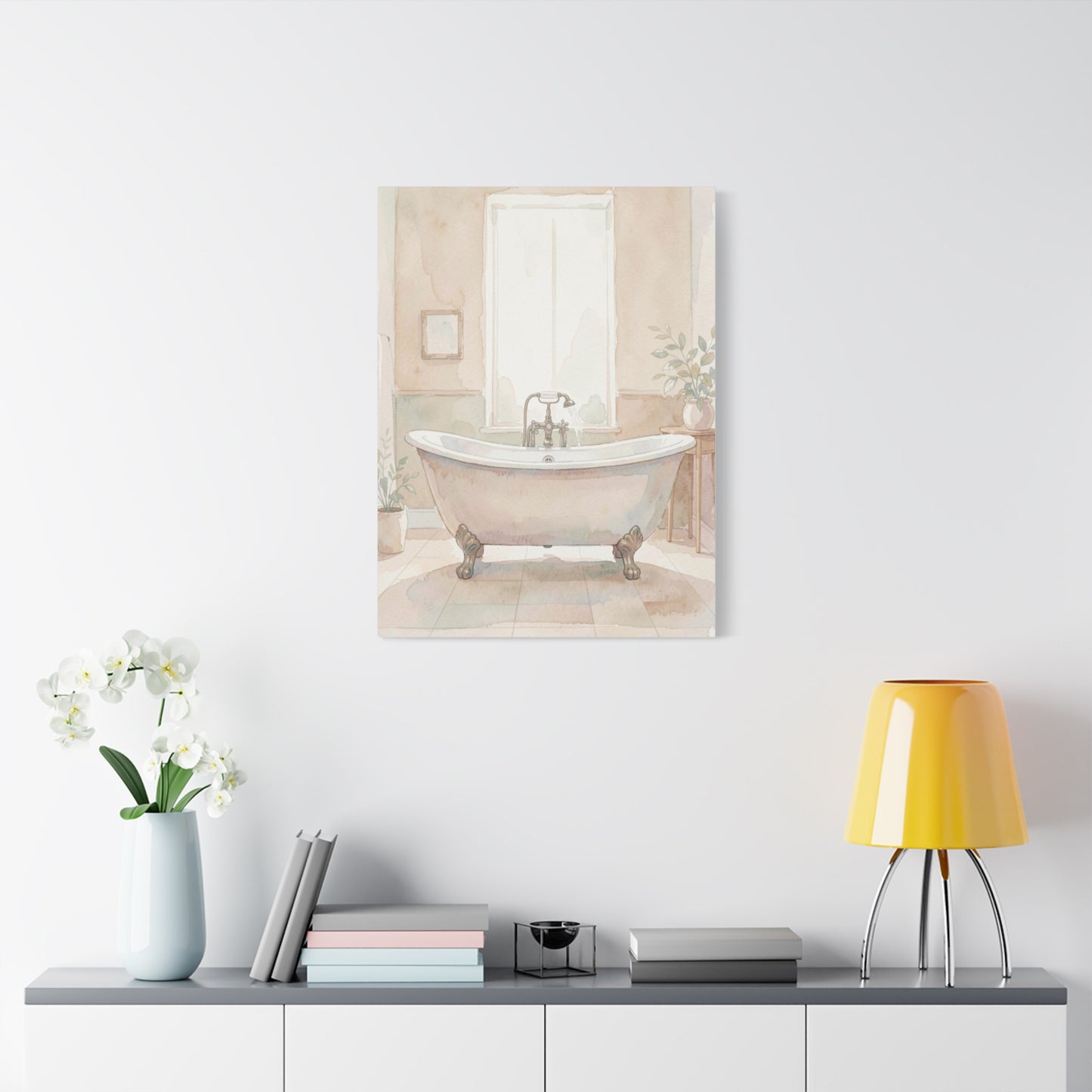 Vintage Clawfoot Bathtub Serenity Wall Art & Canvas Prints