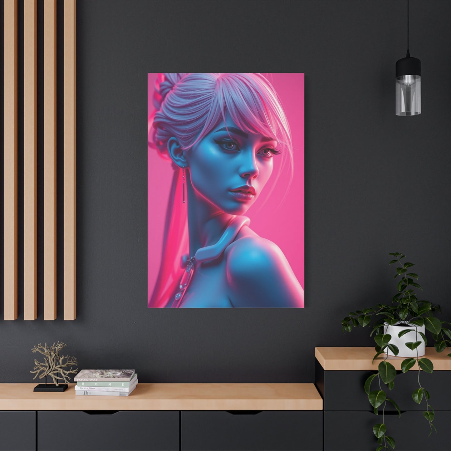 Rose Gold Illumination Canvas Wall Art & Canvas Print