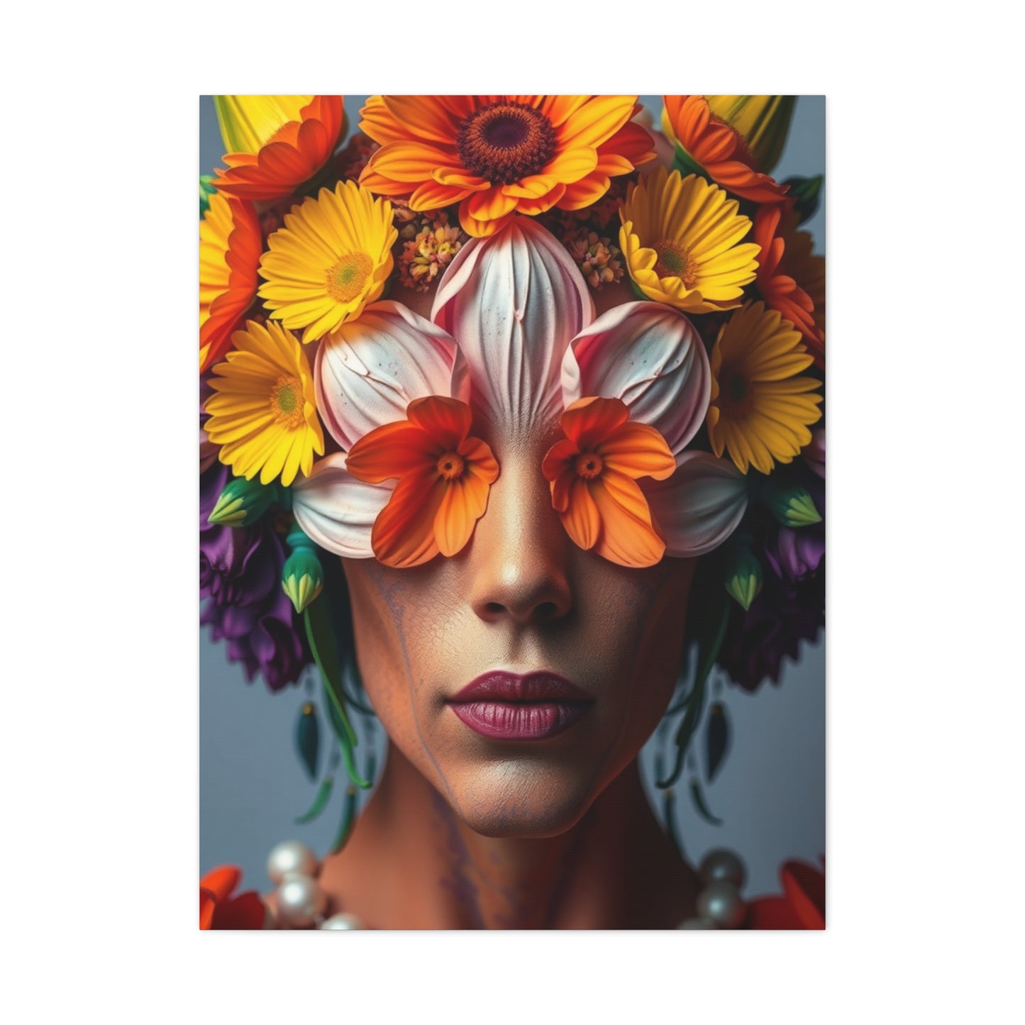 Petal Crown Reverie Wall Art & Canvas Print