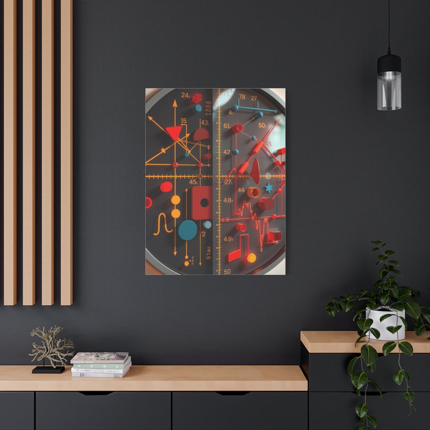 Masterpiece Modern Math Art for Creative Spaces Vision Wall Art & Canvas Print