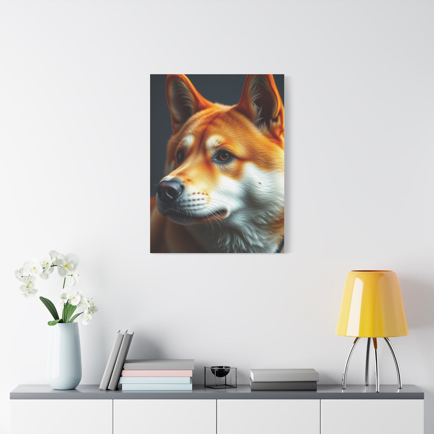 Shiba Inu Dog Art Refined Canvas Wall Art & Canvas Print