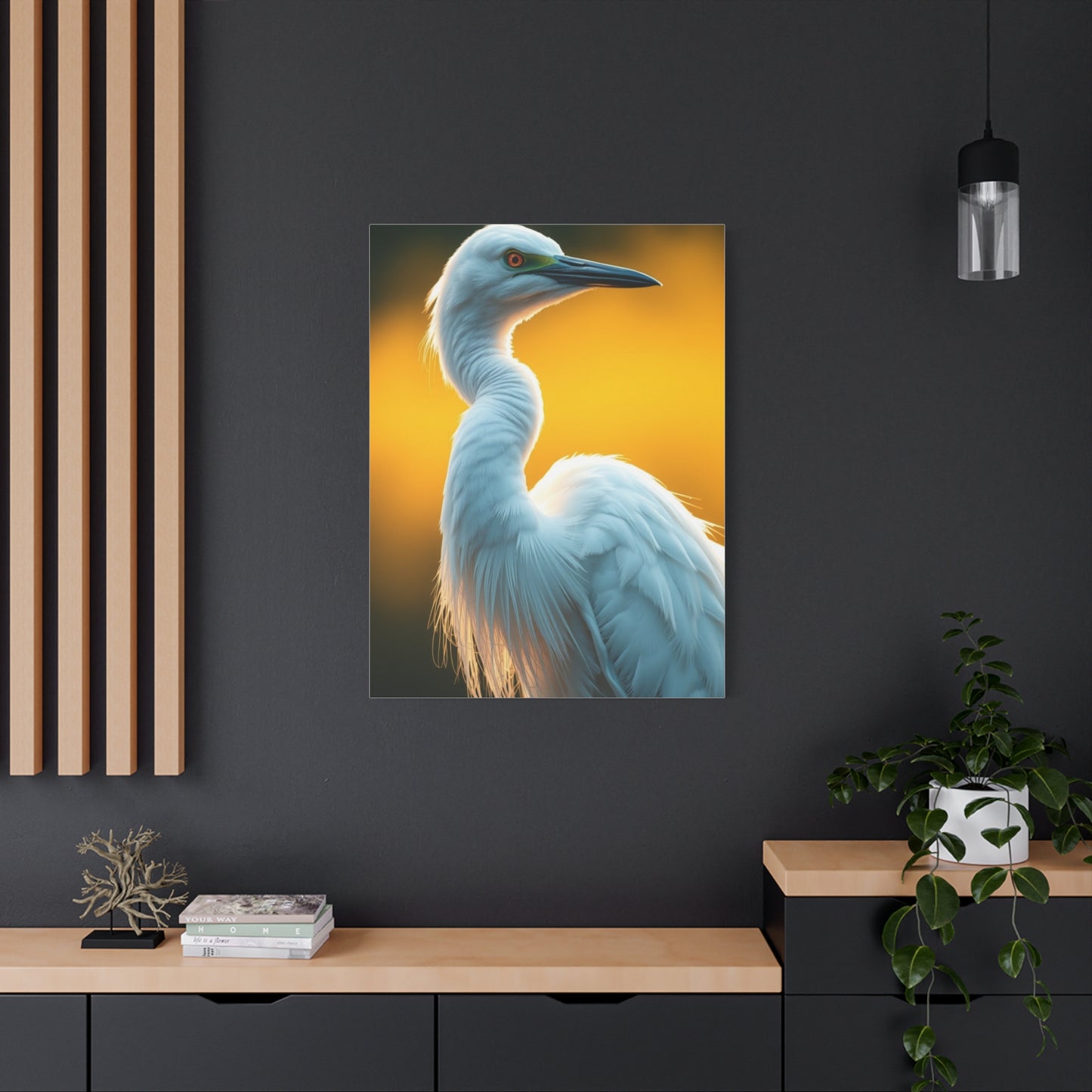 Egret Art Luxury Canvas Wall Art & Canvas Print