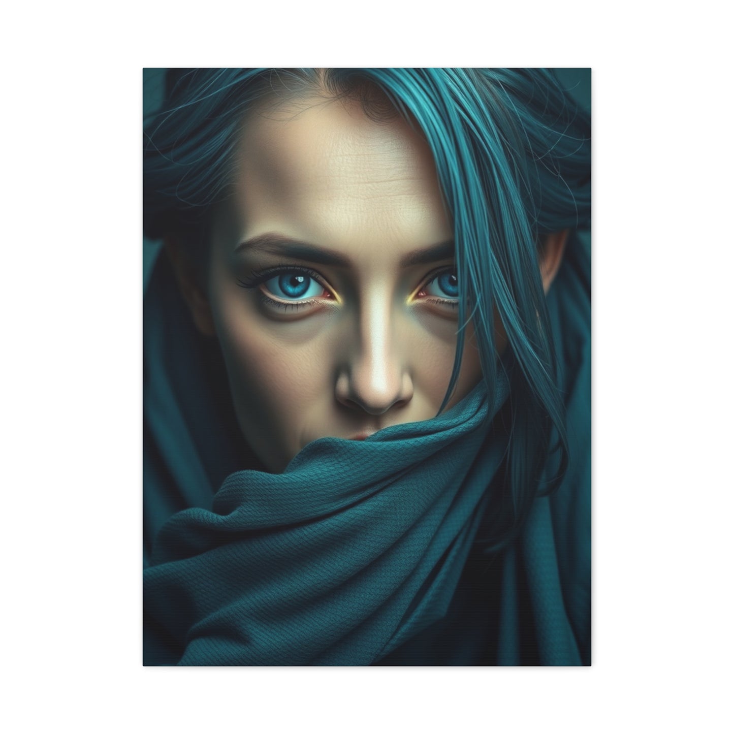 Verdant Sapphire Masterpiece wall art & canvas print