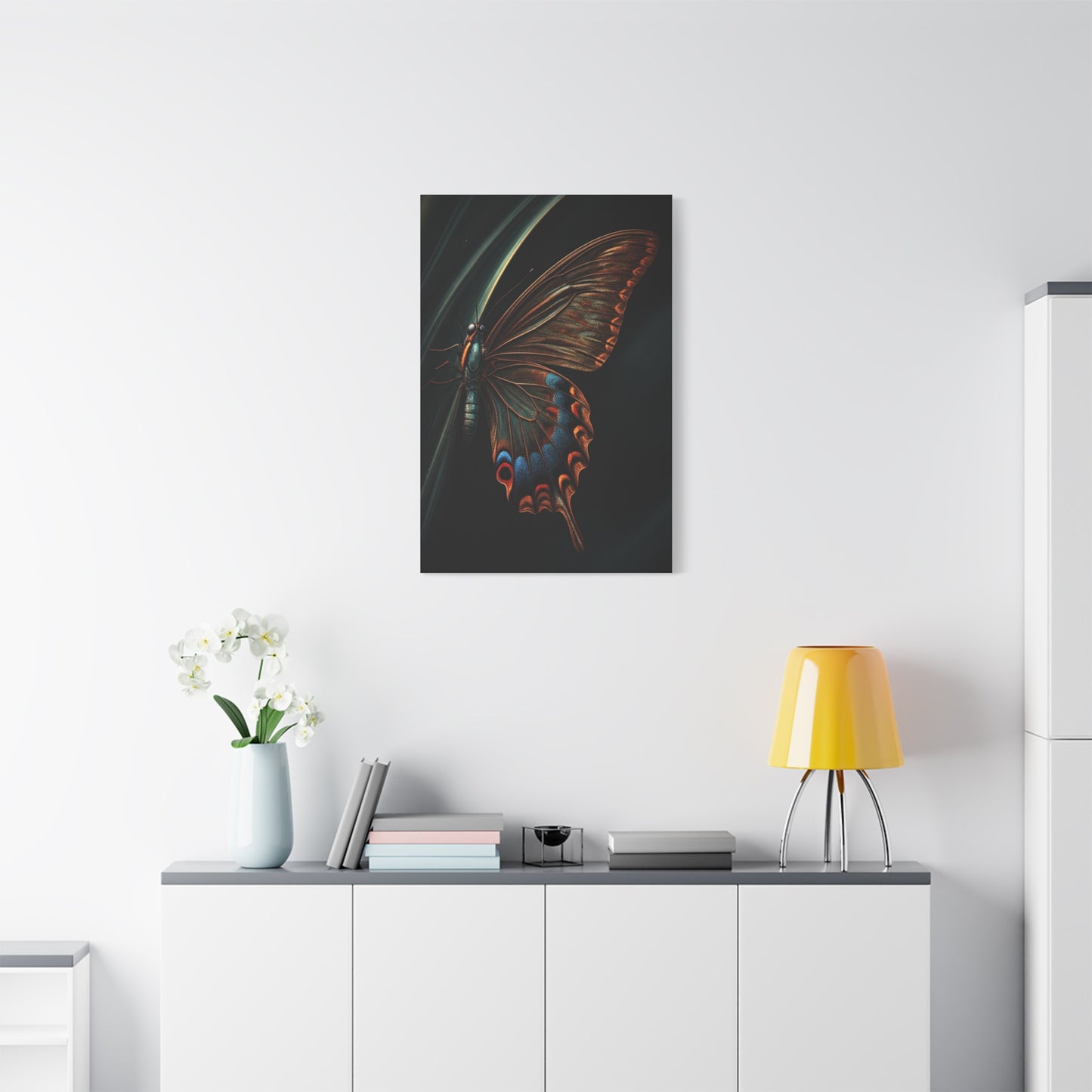 Copper Swallowtail Butterfly with Jewel Wing Patterns Wall Art & Canvas Prints