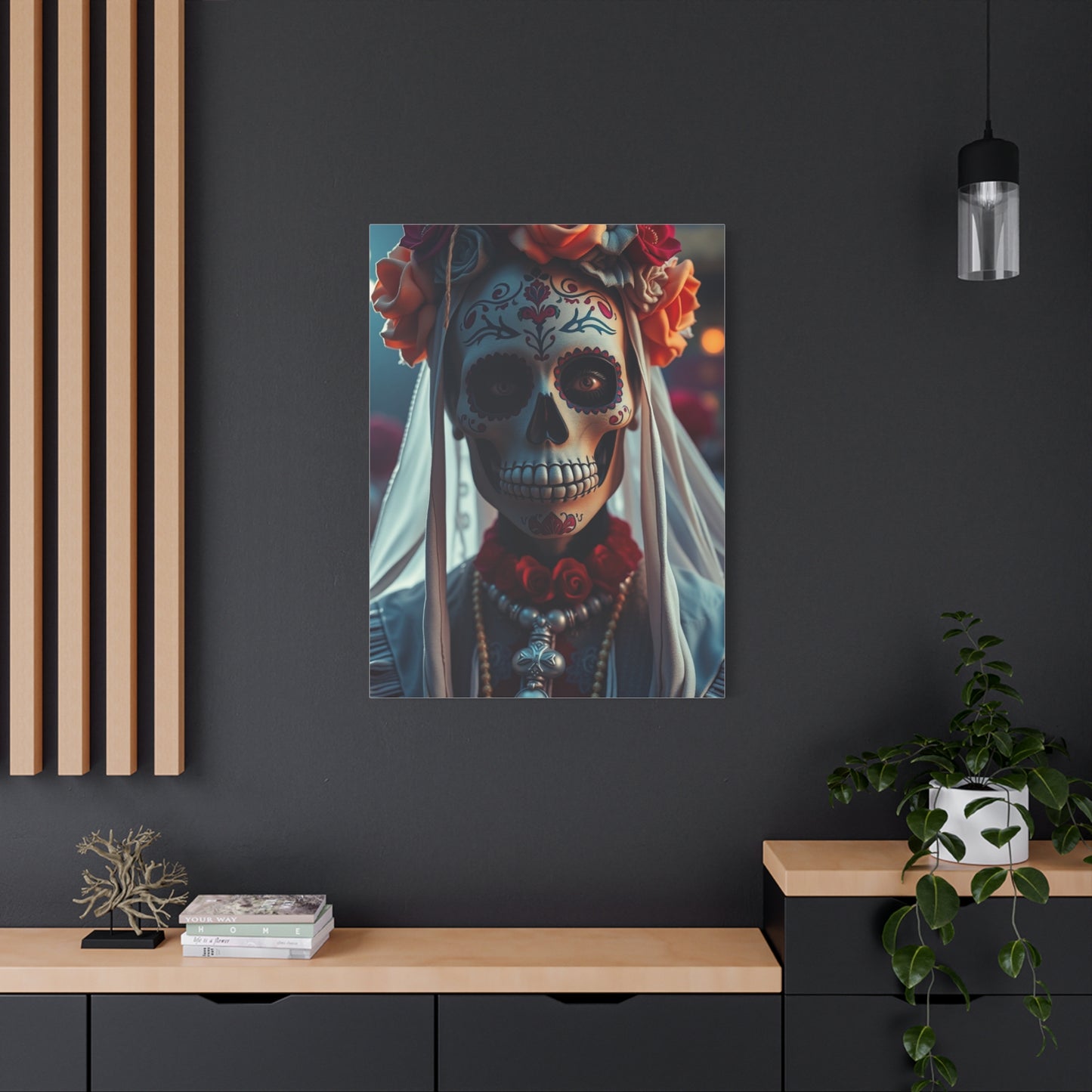 Vision Día de los Muertos Art Art Wall Art & Canvas Print