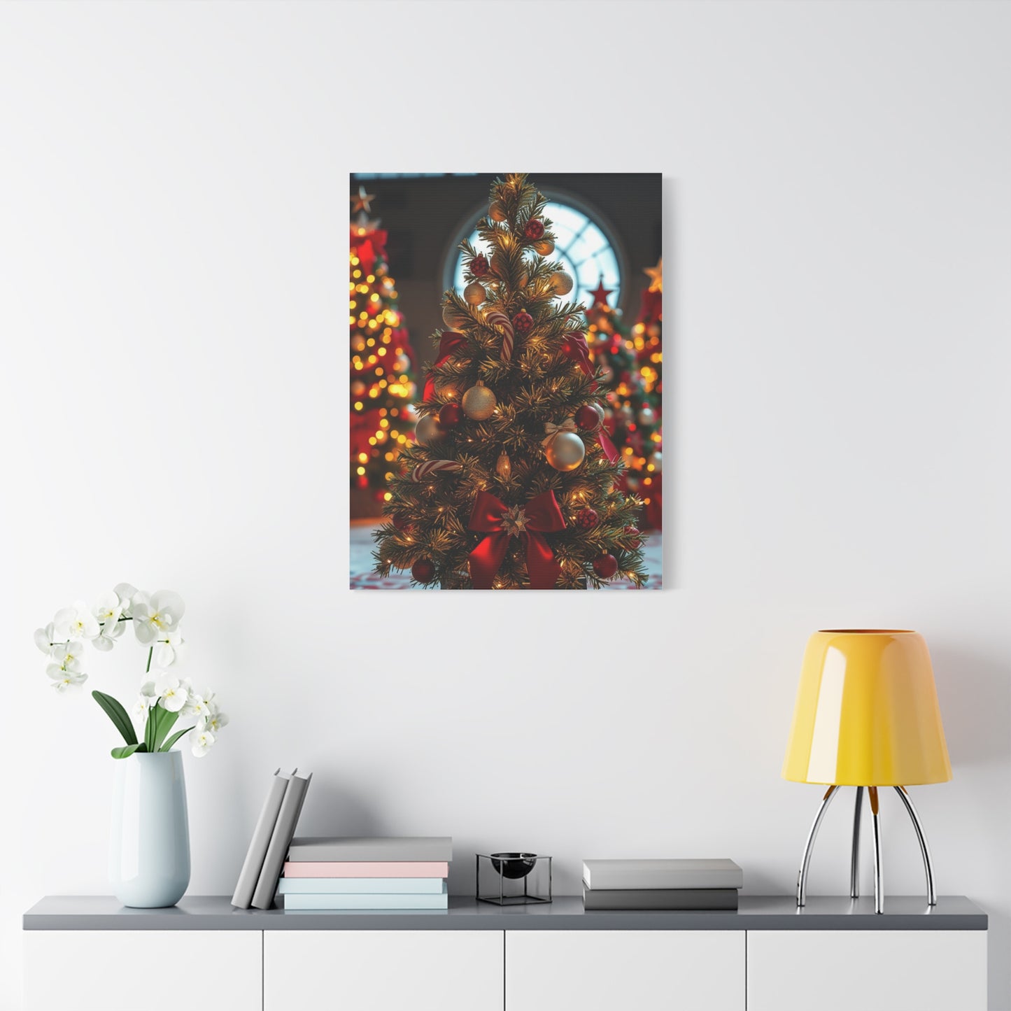 Christmas Trees & Wreath Art Supreme Gallery Wall Art & Canvas Print