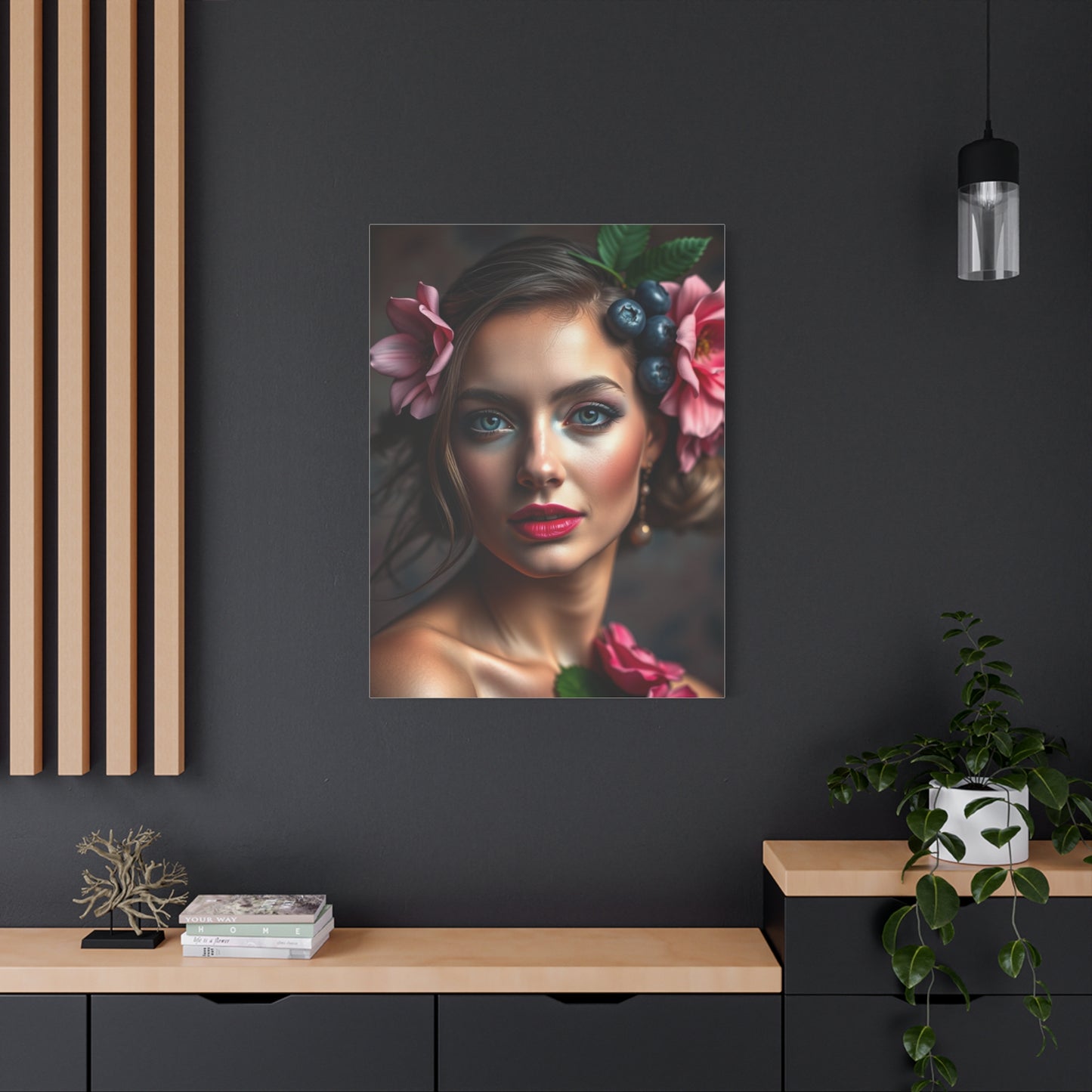 Supreme Blush and Blueberry Art Collection Wall Art & Canvas Print