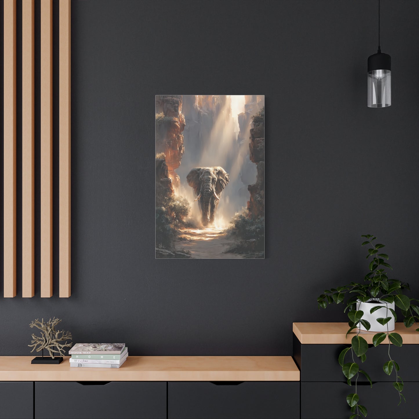 Elephant Canyon Light Passage Wall Art & Canvas Print