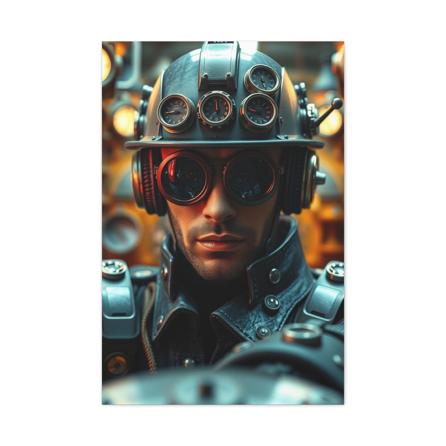 Ethereal Cogscape Canvas wall art & canvas print