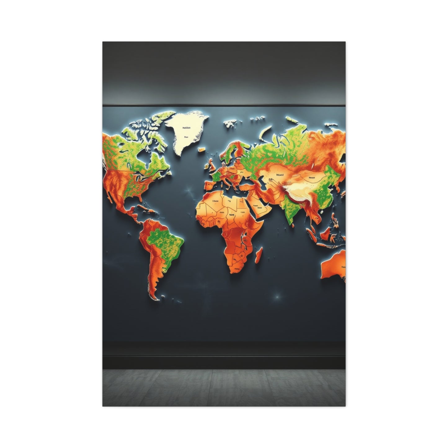 Collection World Map Art Art Wall Art & Canvas Print