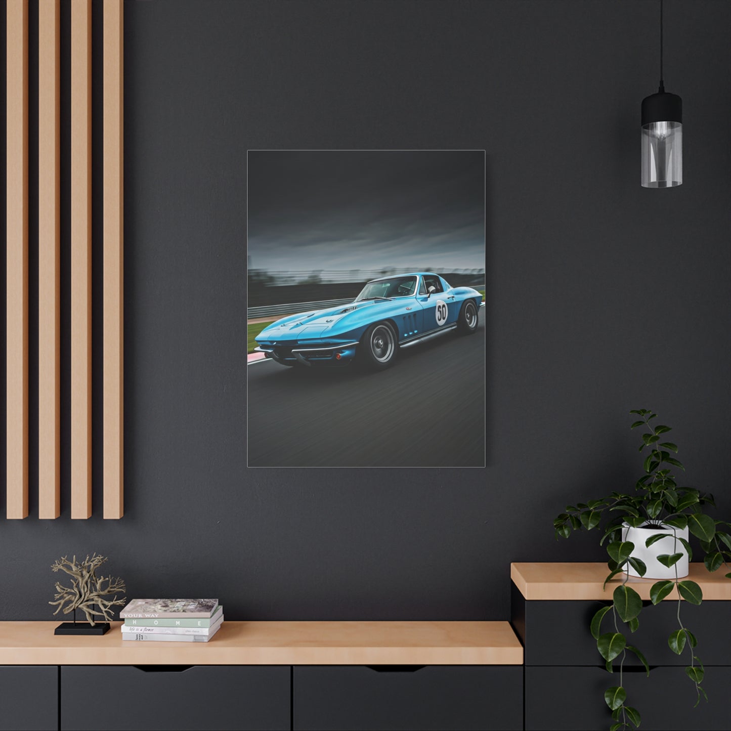 1966 Chevrolet Corvette C2 Corner Apex Performance Wall Art & Canvas Prints