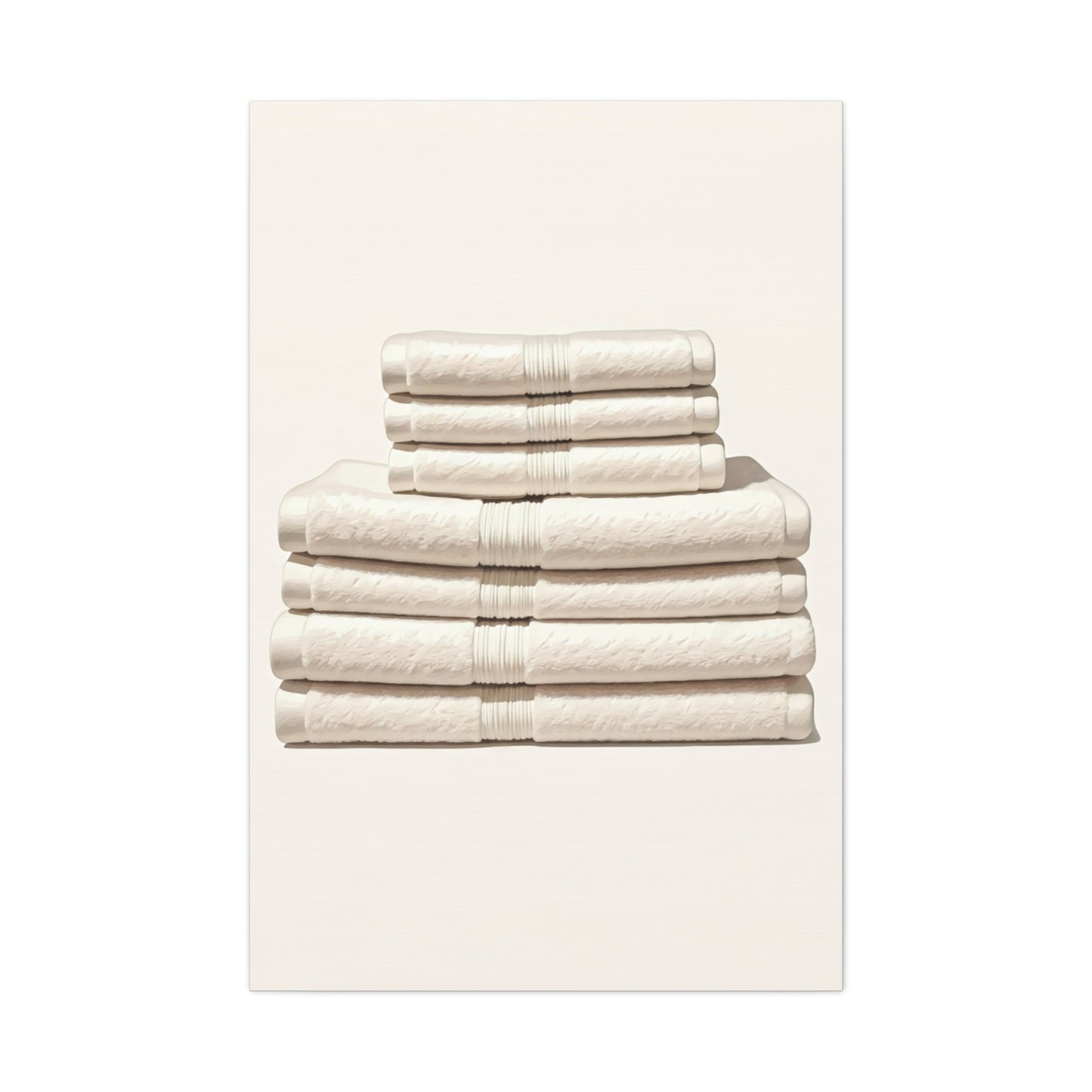 Neutral Linen Stack Wall Art & Canvas Prints