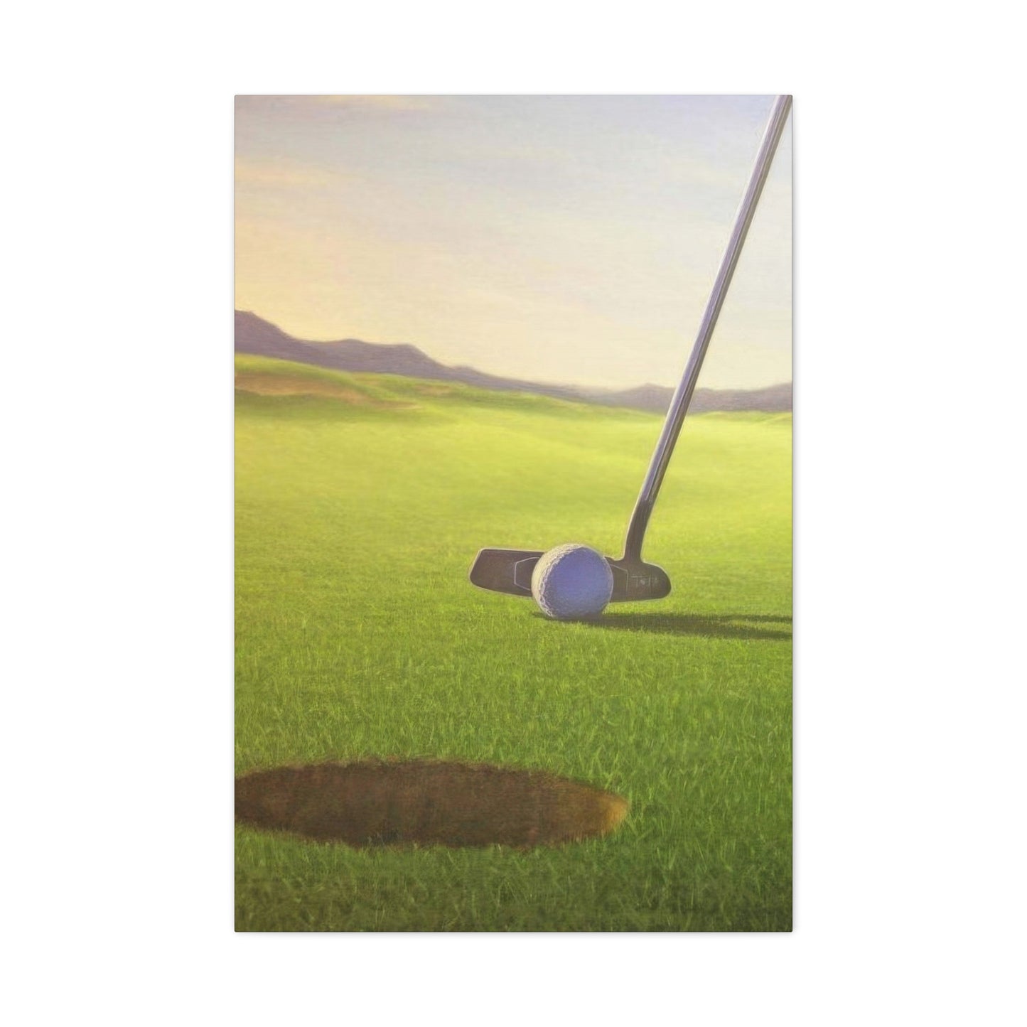 Golf Cup Ball Closeup Wall Art & Canvas Prints