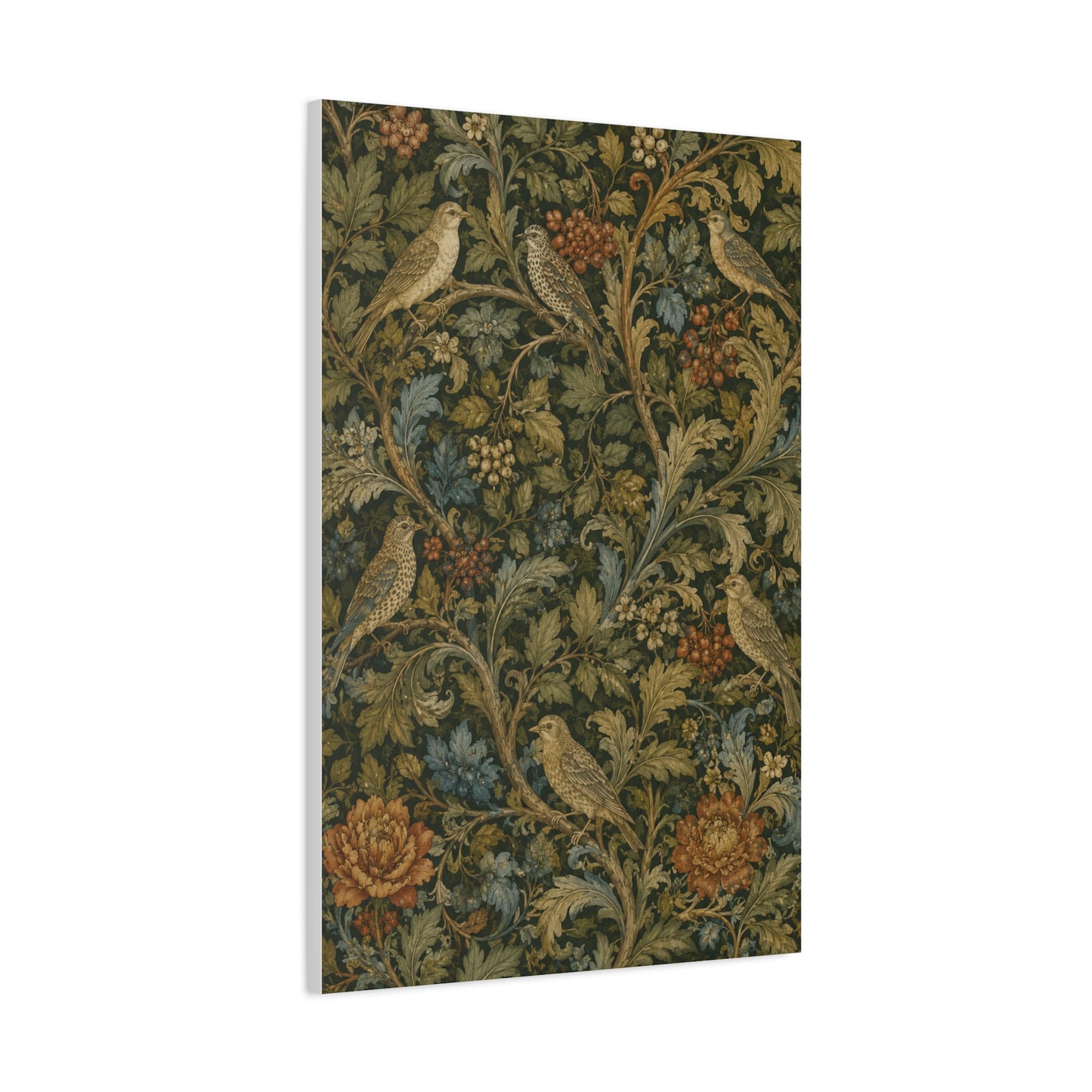 Matthew 6:26 Heritage Botanical Scripture Wall Art & Canvas Print