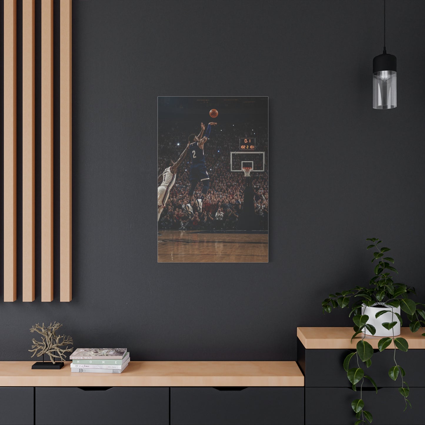 Final Second Game Winner Basketball Sports Wall Art & Canvas Print