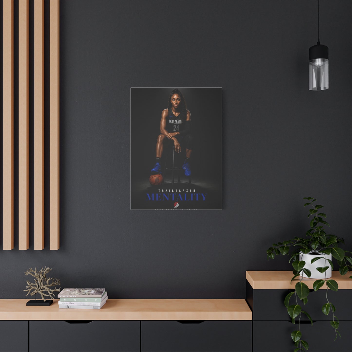 Trailblazer Mentality Women’s Basketball Sports Wall Art & Canvas Print