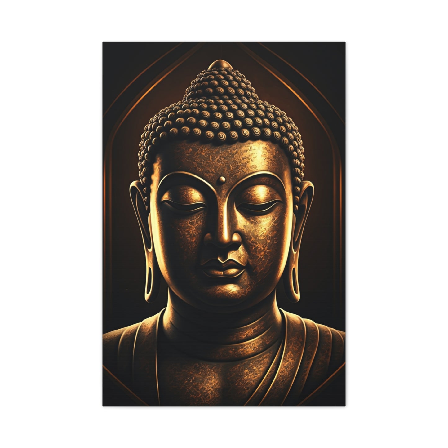 Classic Enlightened Buddha Close-Up Wall Art & Canvas Prints