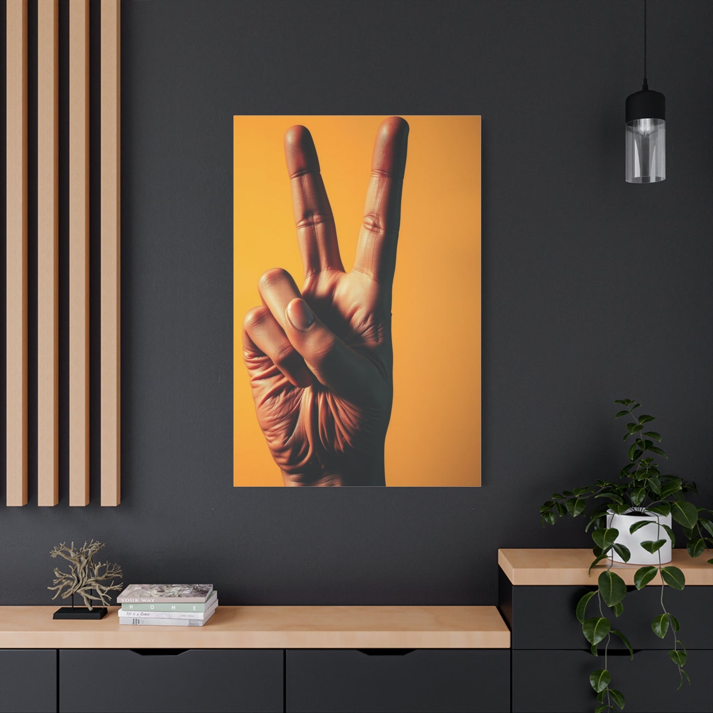 Vision Peace Sign Art Art Wall Art & Canvas Print