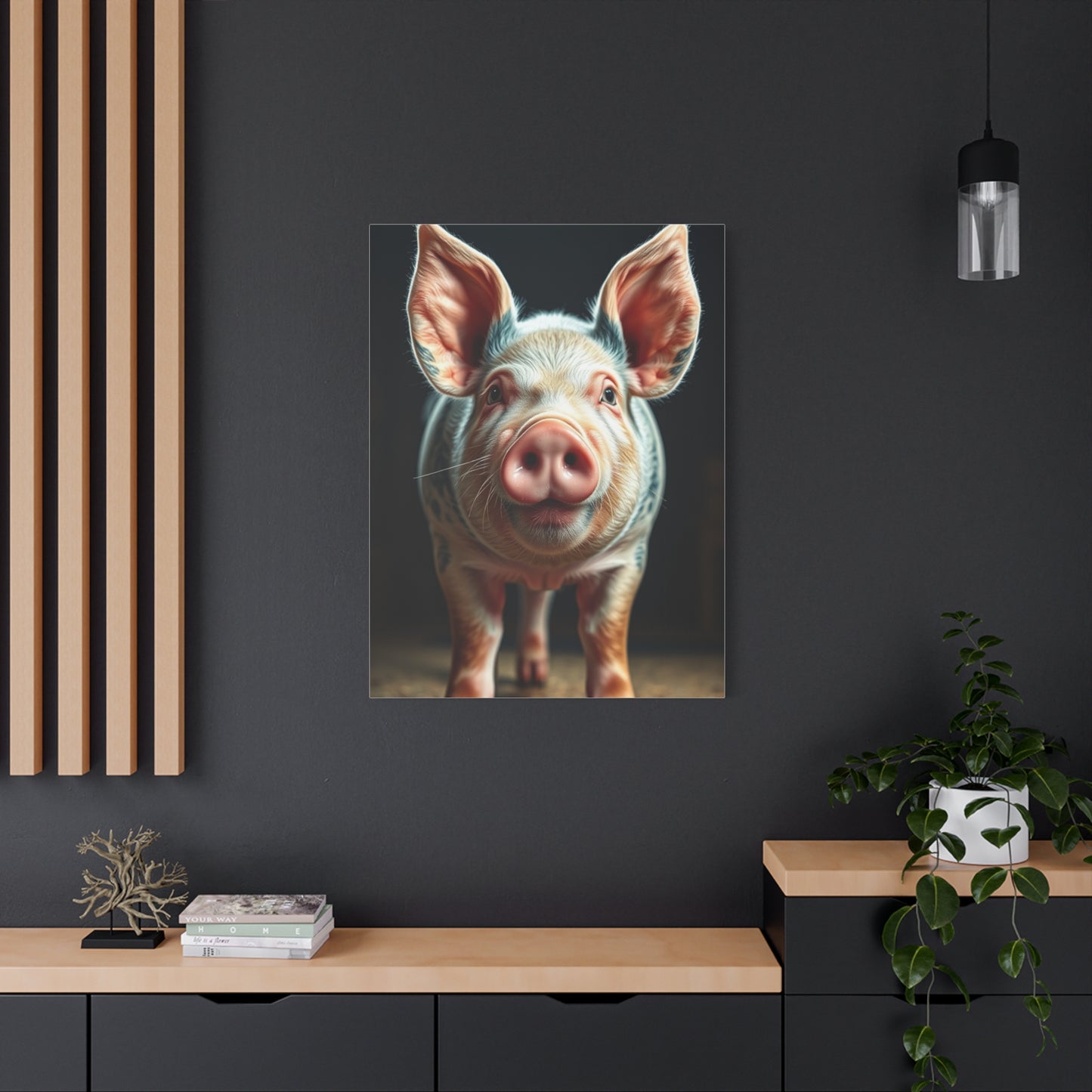 Pig Art Refined Canvas Wall Art & Canvas Print
