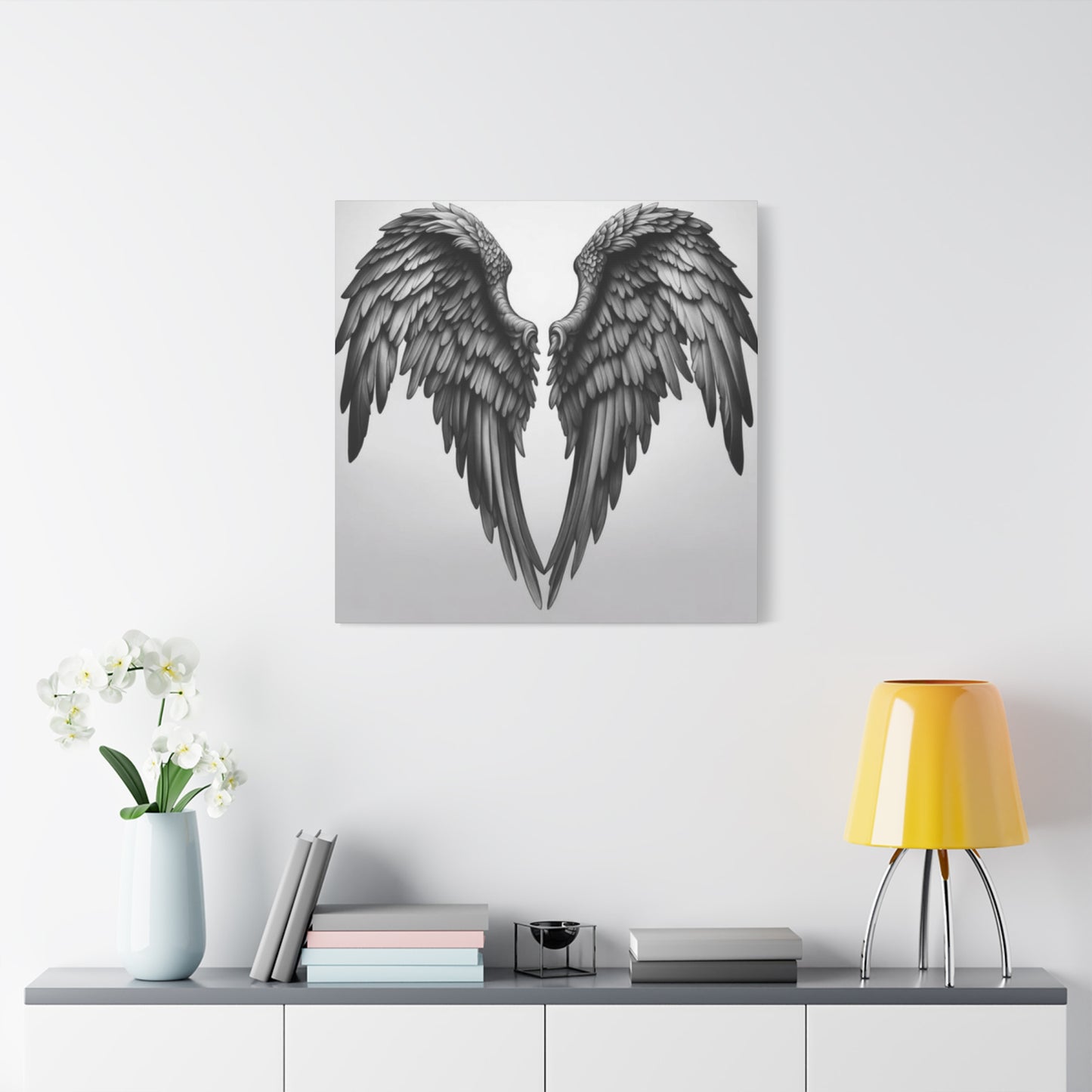 Black Angel Wings Wall Art & Canvas Prints