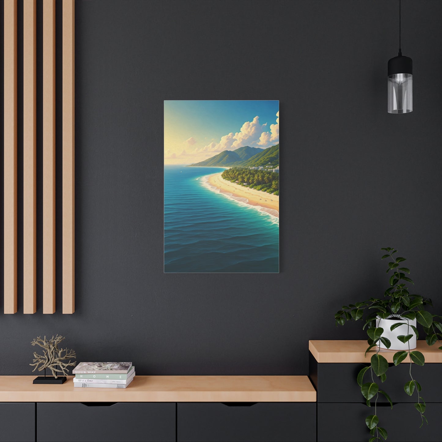 Tropical Coastline Bay Panorama Wall Art & Canvas Prints