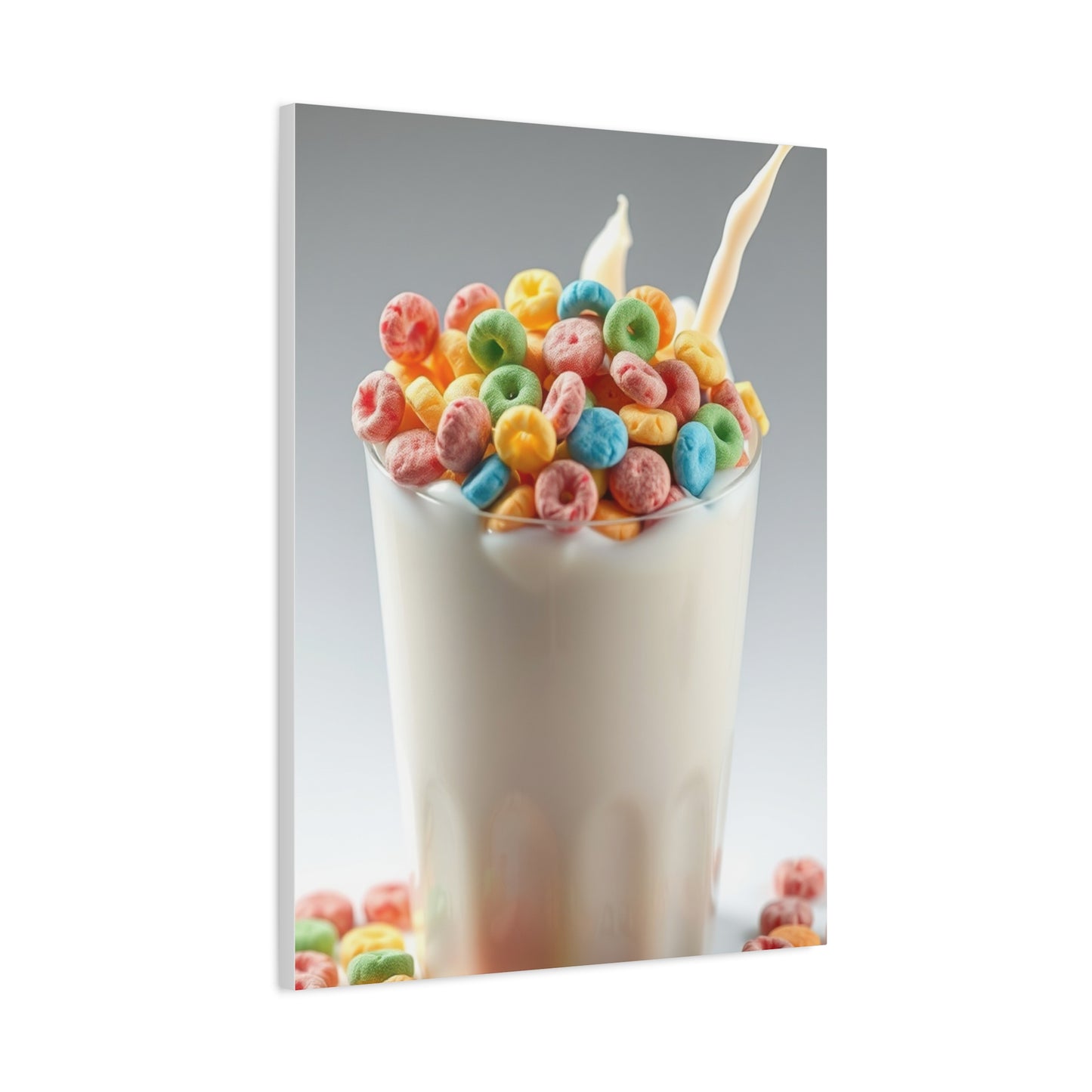 Vibrant Milky Confection Canvas Wall Art & Canvas Print