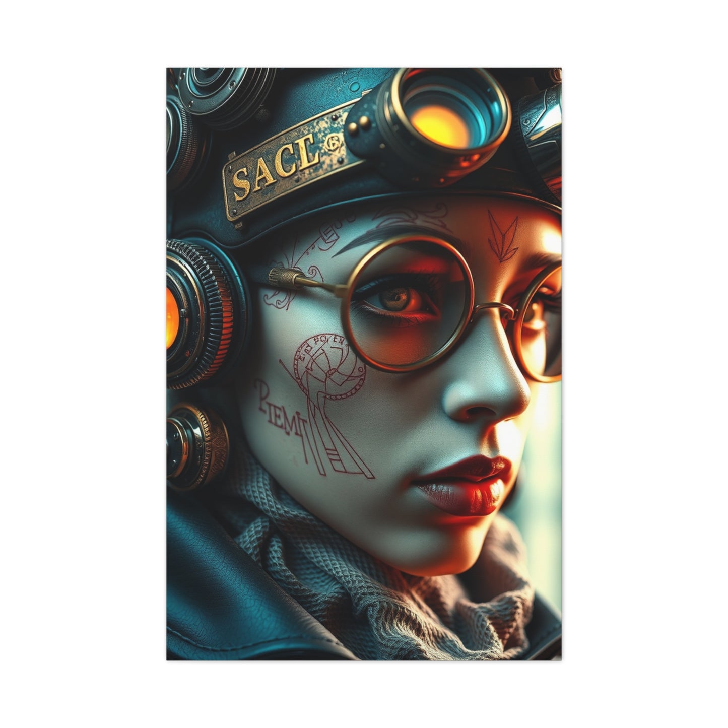 Retro-Futurist Opulence Art wall art & canvas print