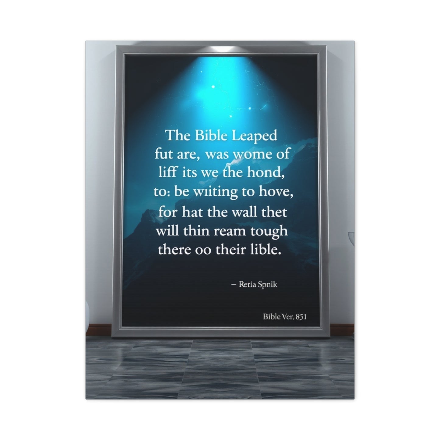 Masterpiece Bible Verse Art Vision Wall Art & Canvas Print